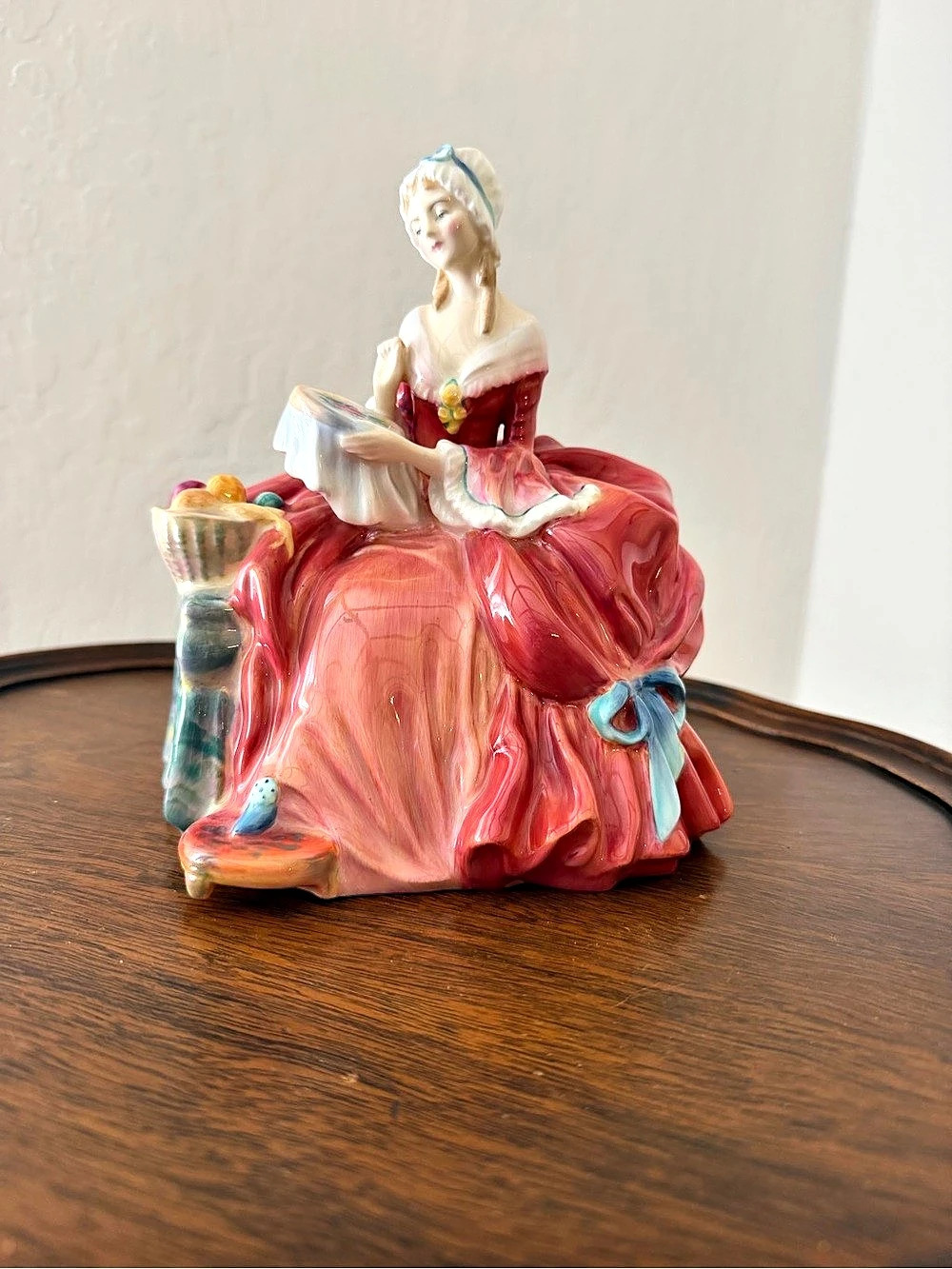 Royal Doulton Penelope Porcelain Figurine Pink & Blue